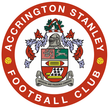 Bar Colour Style red &white Football Lanyard Accrington Stanley 