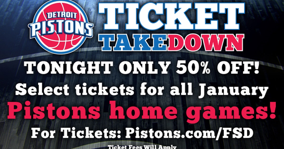 Enjoy Pistons Ticket Takedown tonight only FOX Sports