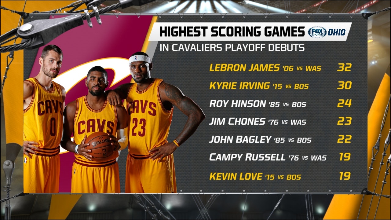 Kyrie Irving's playoff debut was 
