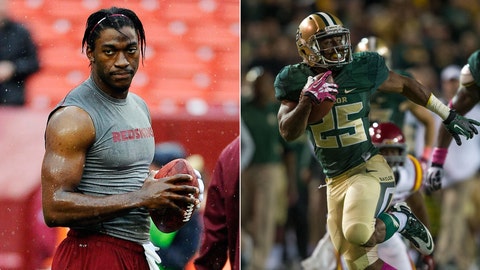 redskins player rg3 draft texts baylor coach pick griffin alma decision mater iii robert washington sure making during his made