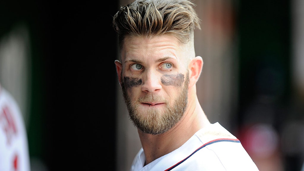 A Year In The Life Of Bryce Harper S Awesome Hair Fox Sports