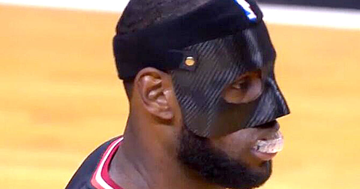 LeBron debuts his new mask, reacts FOX Sports