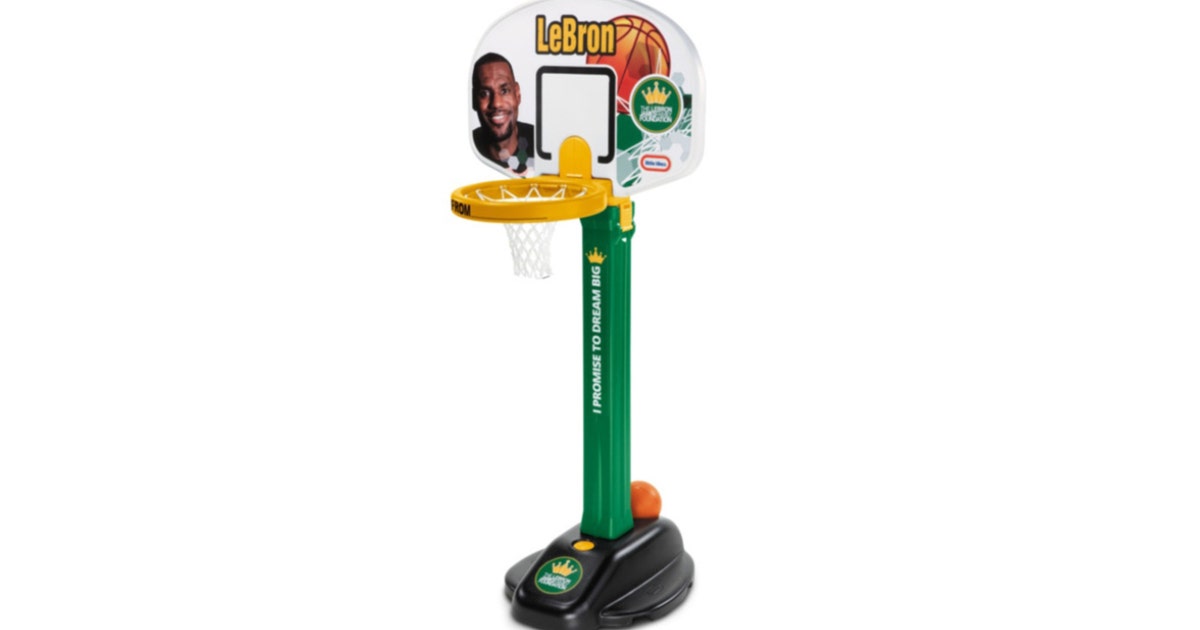 little tikes basketball hoop lebron james