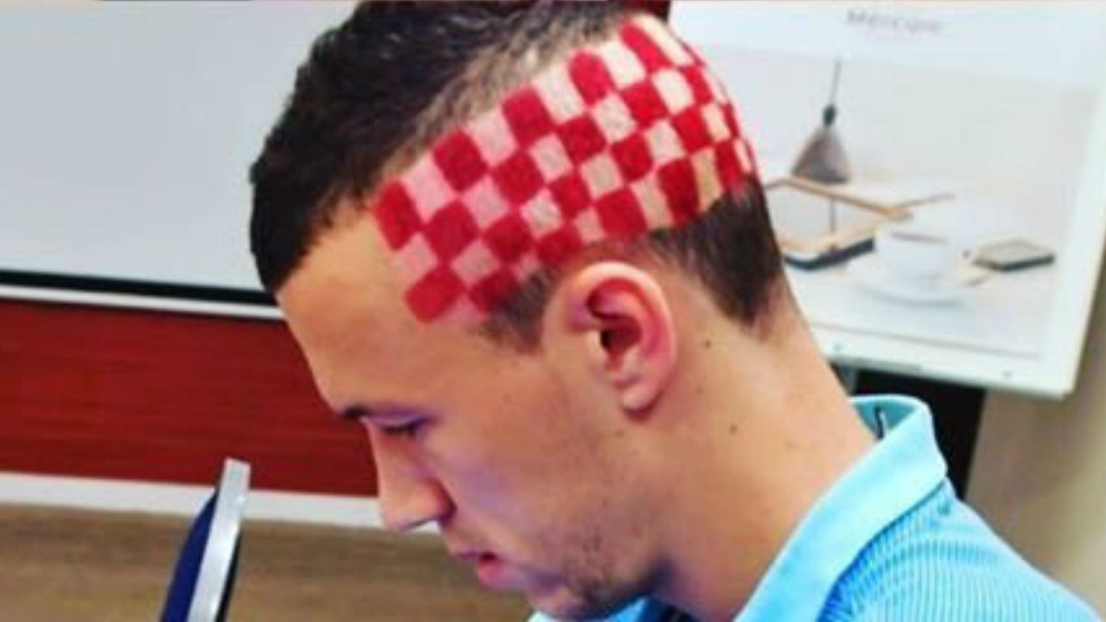 Check Out Ivan Perisic S Wild Checkerboard Haircut That
