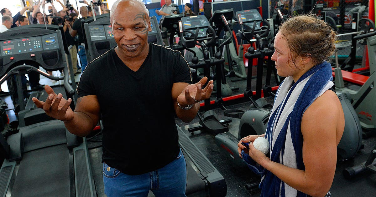 Rousey gets visit from Iron Mike at training camp  FOX Sports