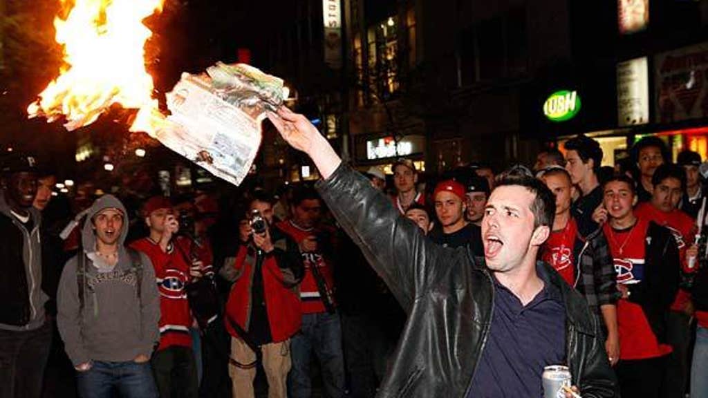 Montreal Fans Riot After Victory Fox Sports