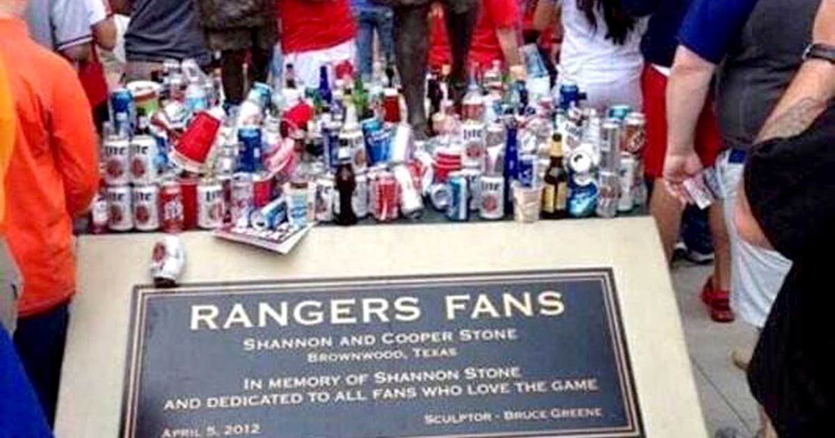 Rangers fans trash tribute to fan who fell to death in 2011 FOX Sports