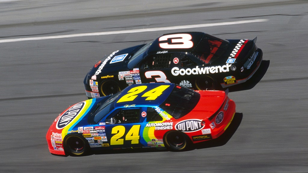 End Of The Rainbow Jeff Gordon S Paint Schemes Throughout The Years Fox Sports