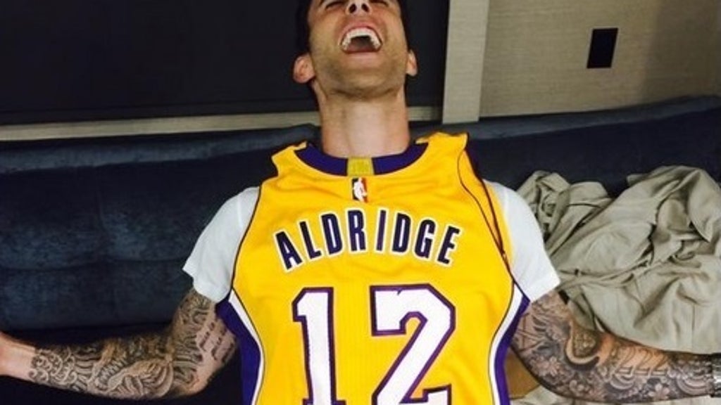 adam levine lakers jersey