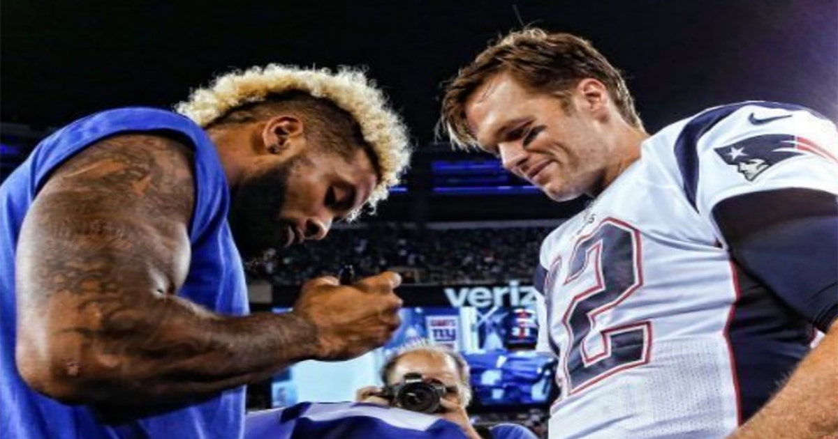 Tom Brady and Odell Beckham Jr. trade jerseys after final preseason