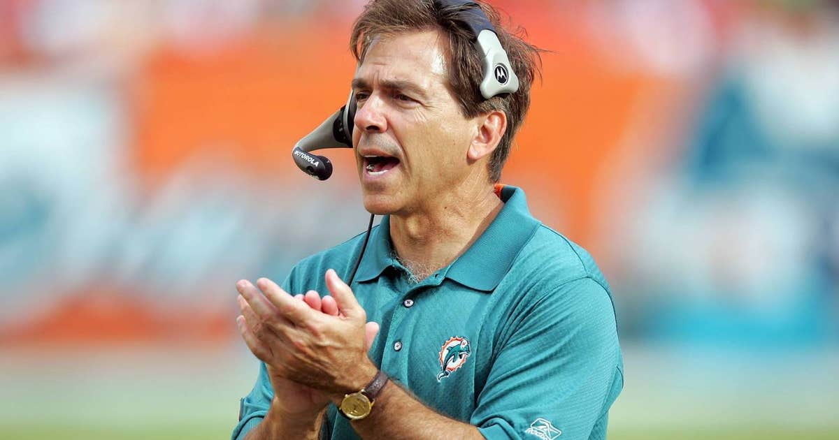 Nick Saban's records with Alabama and Dolphins are similar ...